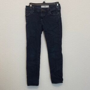 Abercrombie & Fitch Women's Dark Blue Skinny Jeans